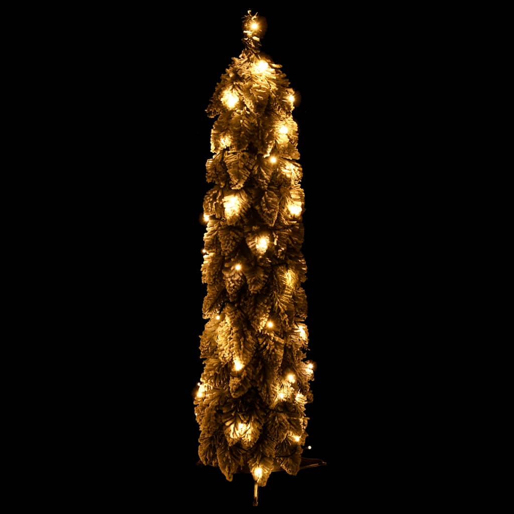 vidaXL kunstigt juletræ med 30 LED'er og sne 60 cm