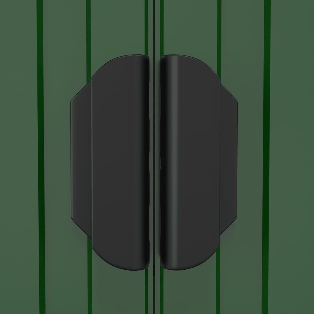 vidaXL haveskur 192x938x223 cm galvaniseret stål grøn