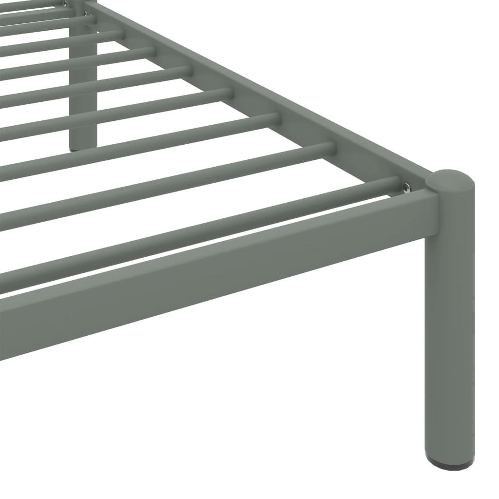vidaXL sengestel 200x200 cm metal grå