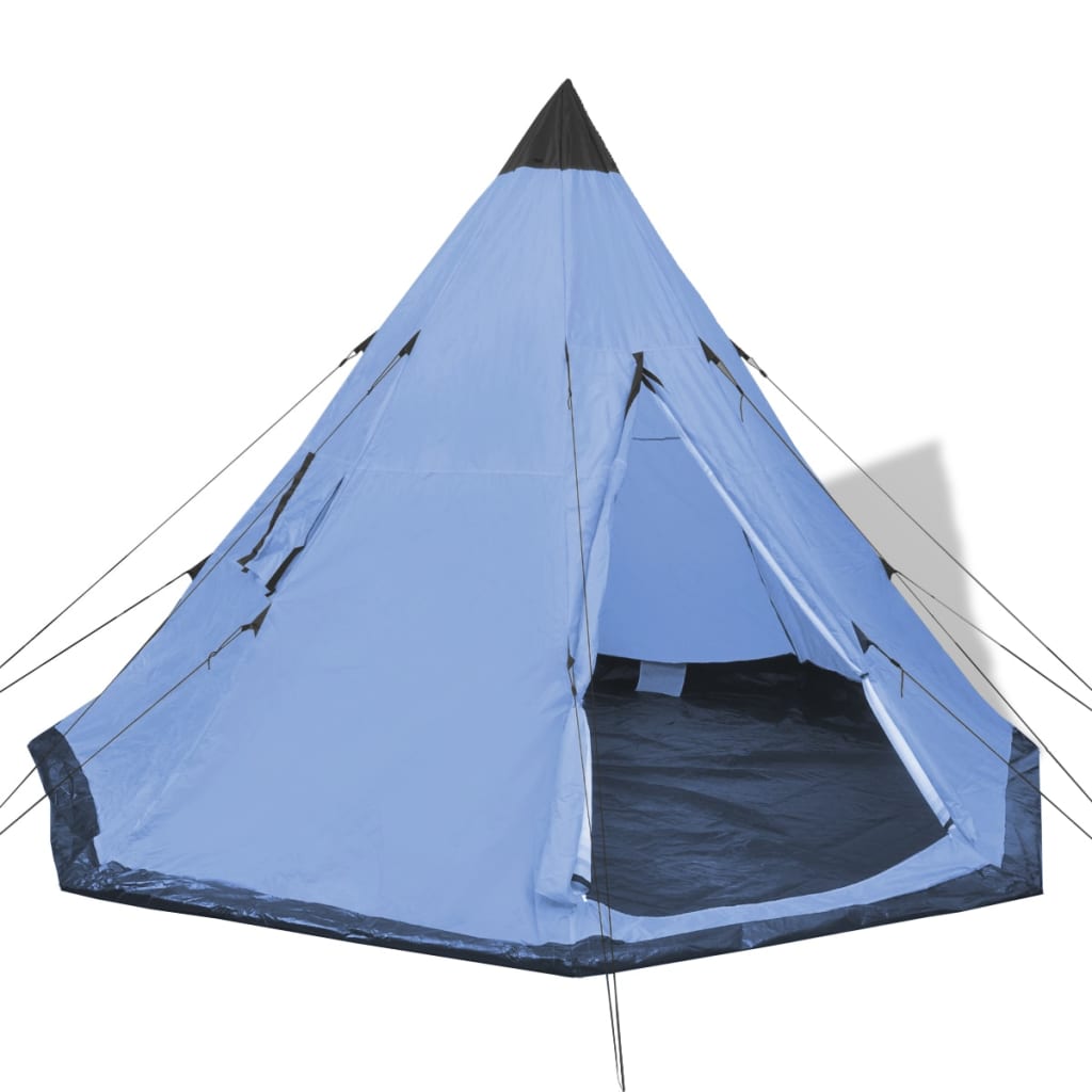 vidaXL 4-personers telt blå