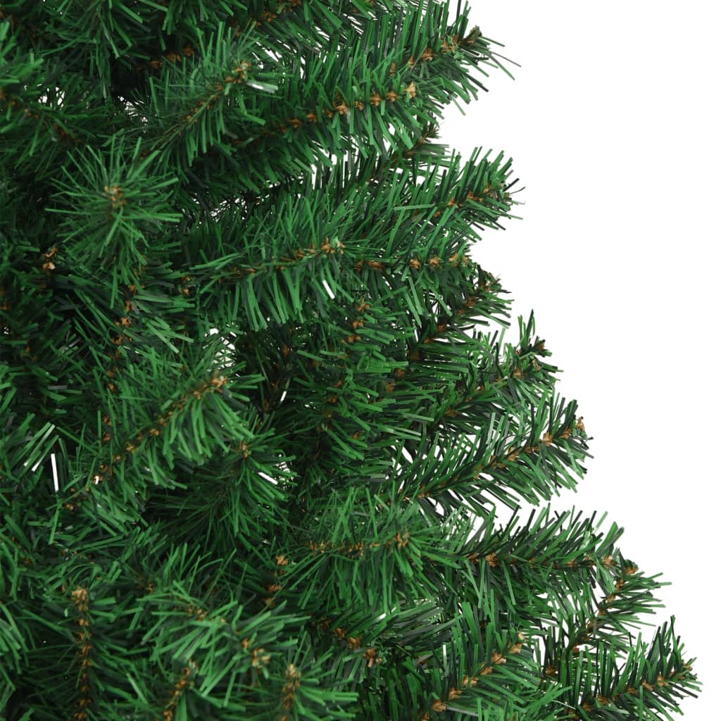 vidaXL kunstigt juletræ med tykke grene 240 cm PVC grøn