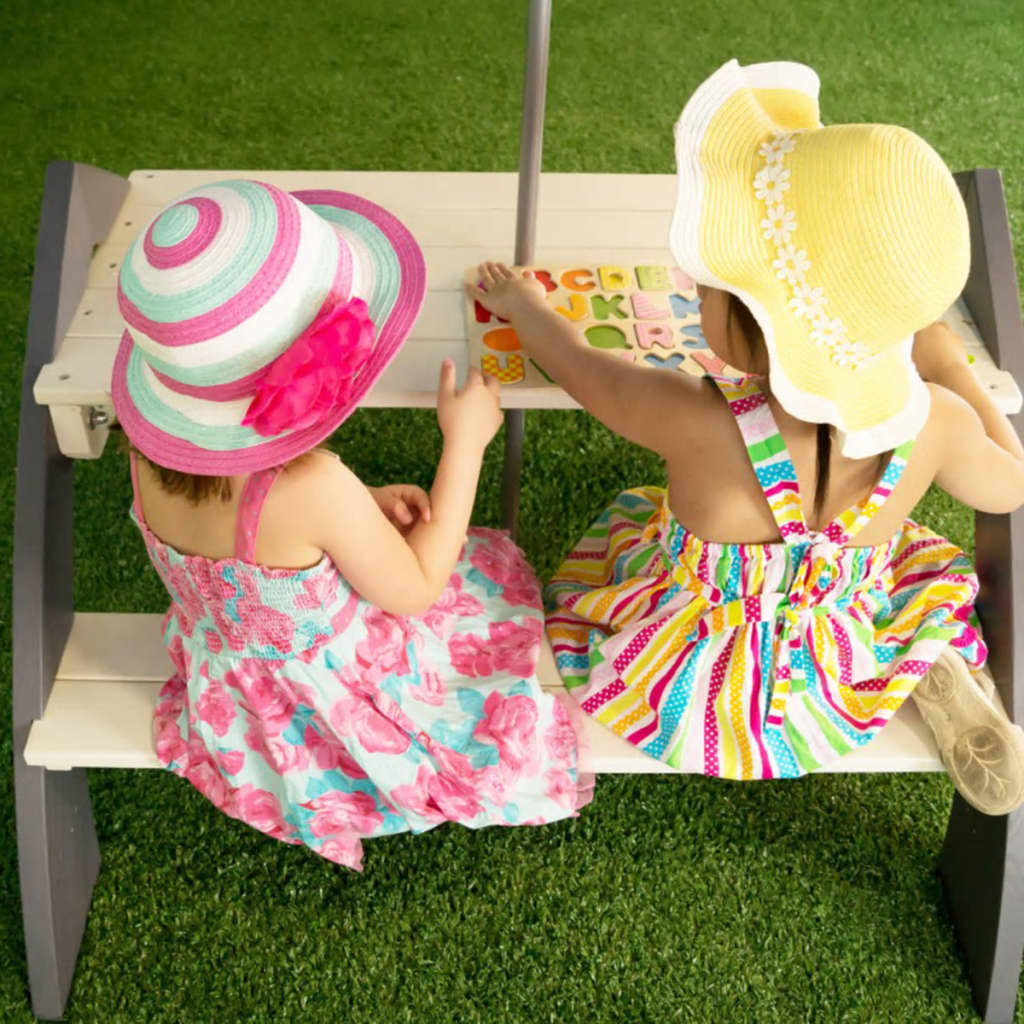 AXI picnicbord til børn "Kylo" grå og hvid A031.021.00