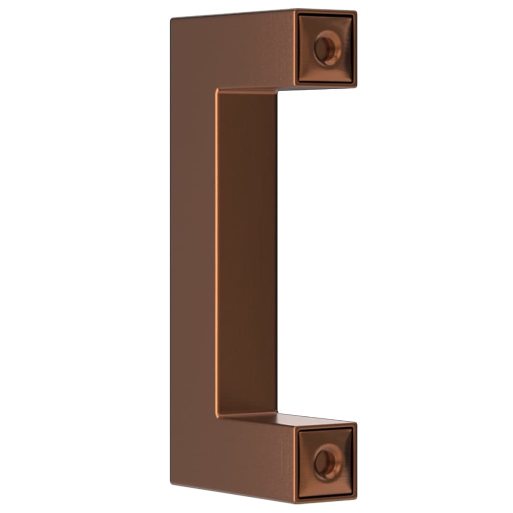 vidaXL skabshåndtag 10 stk. 64 mm rustfrit stål bronzefarvet