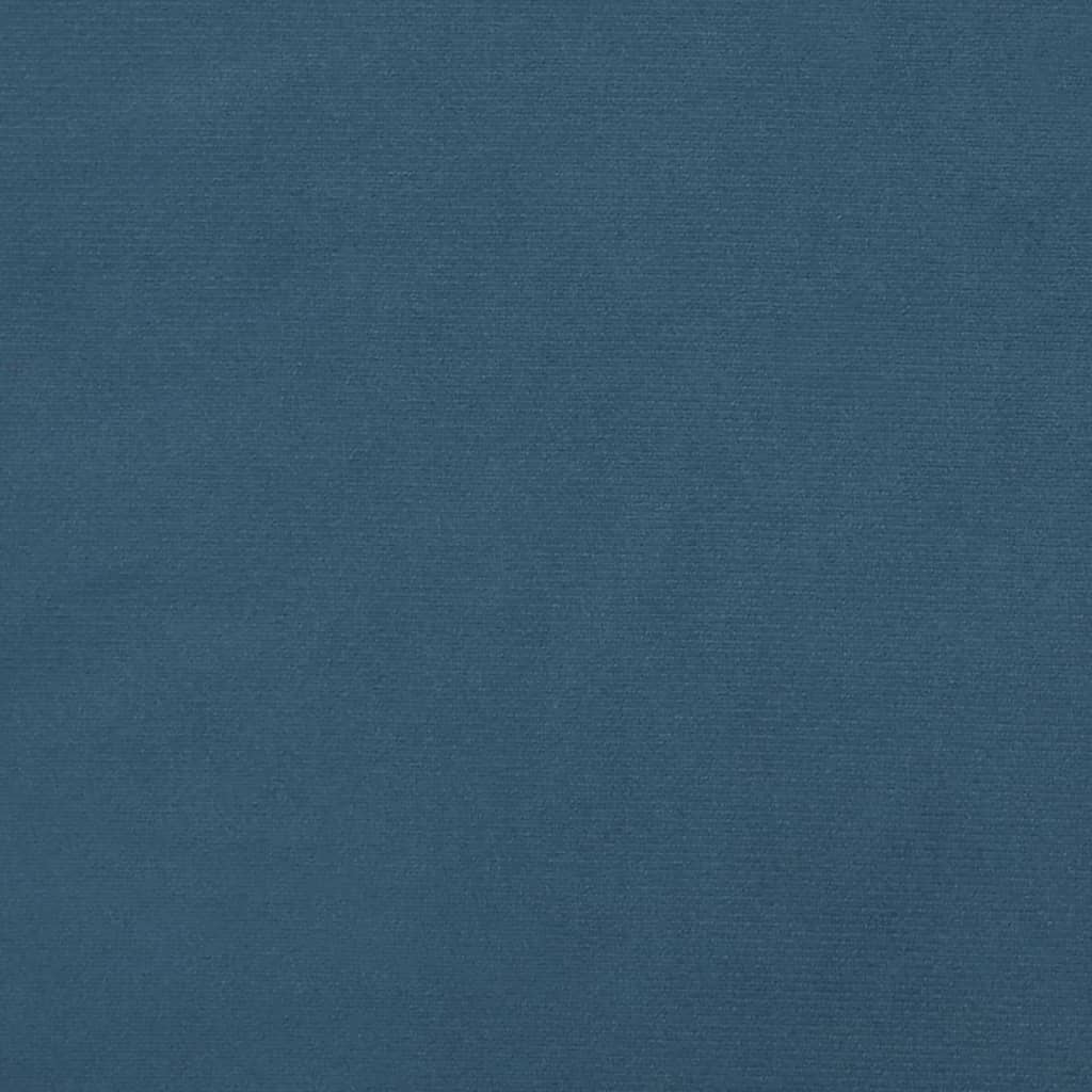 vidaXL sengegavl 80x5x78/88 cm fløjl mørkeblå