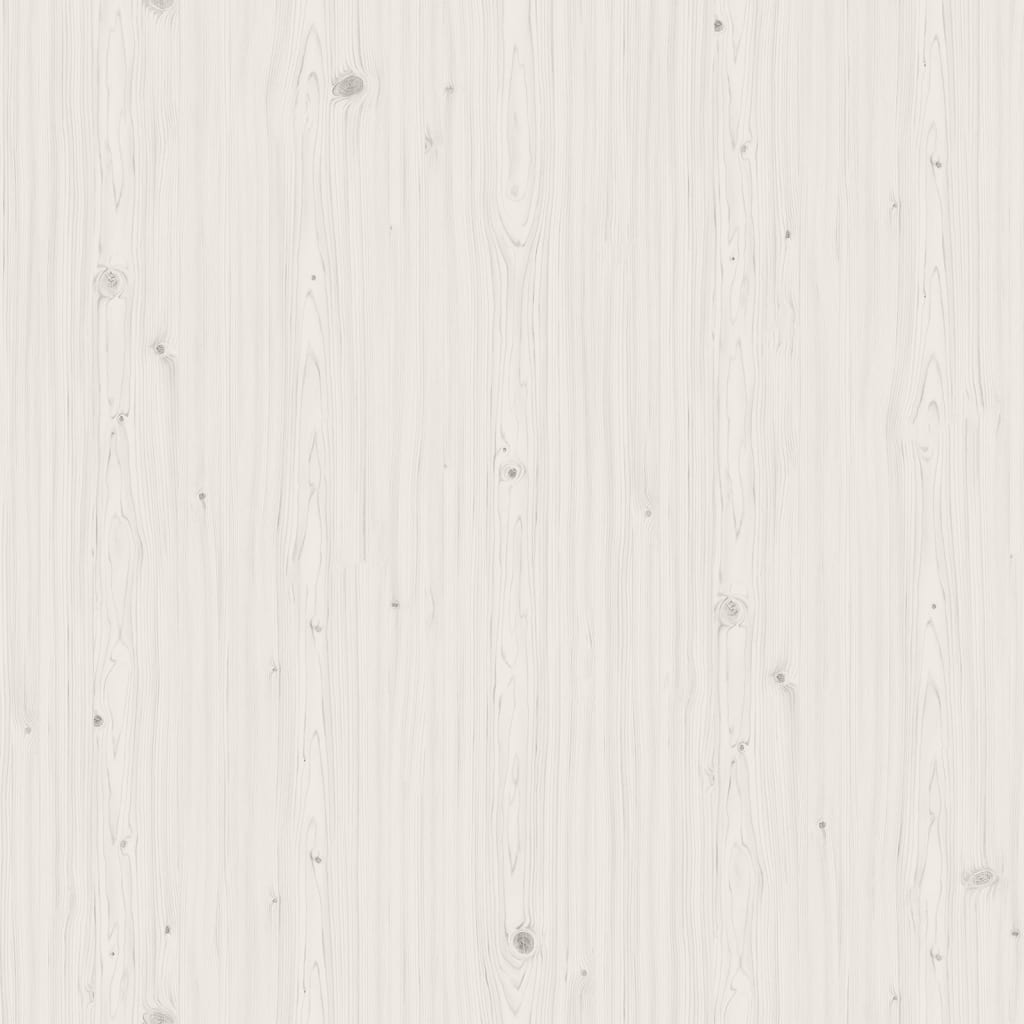 vidaXL bogreol/rumdeler 80x25x132 cm massivt fyrretræ hvid