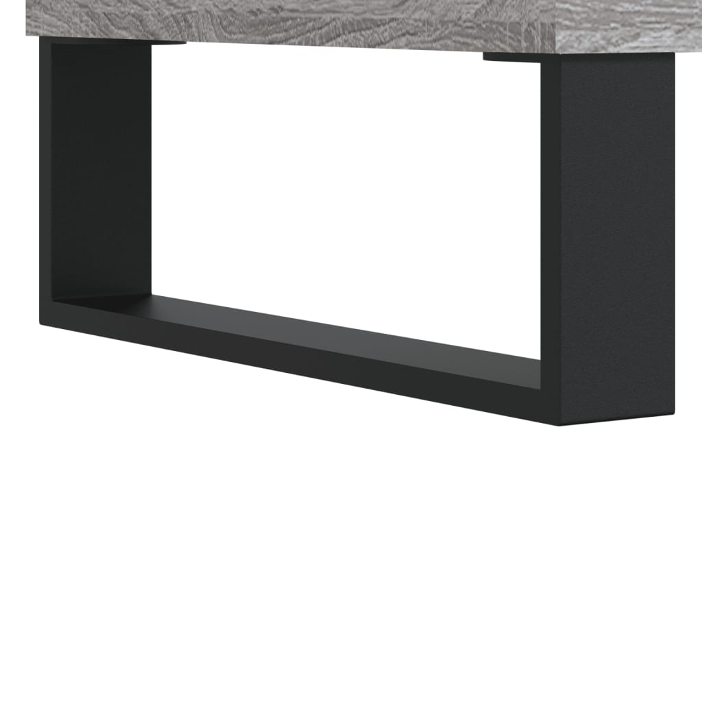 vidaXL skrivebord 140x50x75 cm konstrueret træ grå sonoma-eg