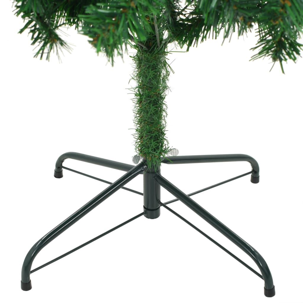 vidaXL kunstigt juletræ med lys 210 cm 910 grene