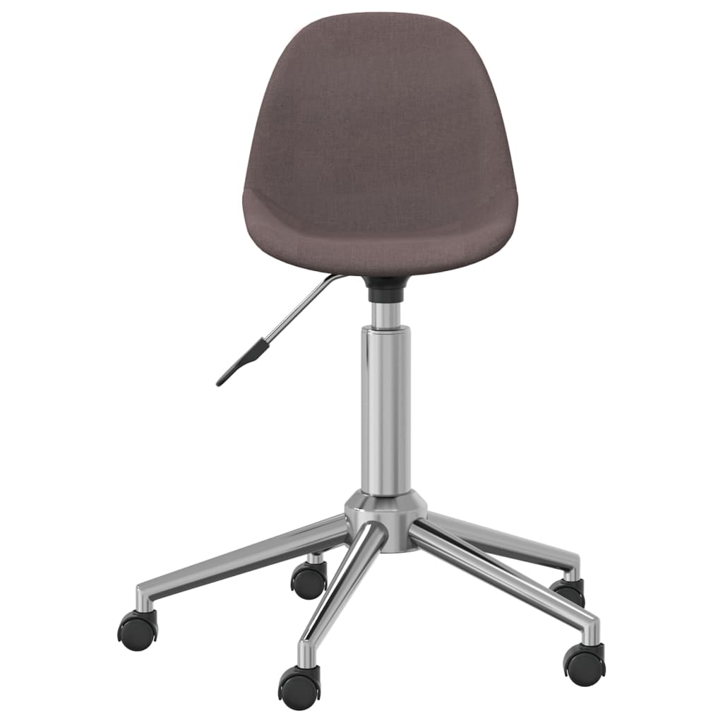 vidaXL drejelige spisebordsstole 2 stk. stof gråbrun
