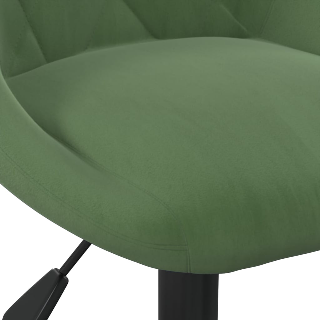 vidaXL barstole 2 stk. fløjl mørkegrøn
