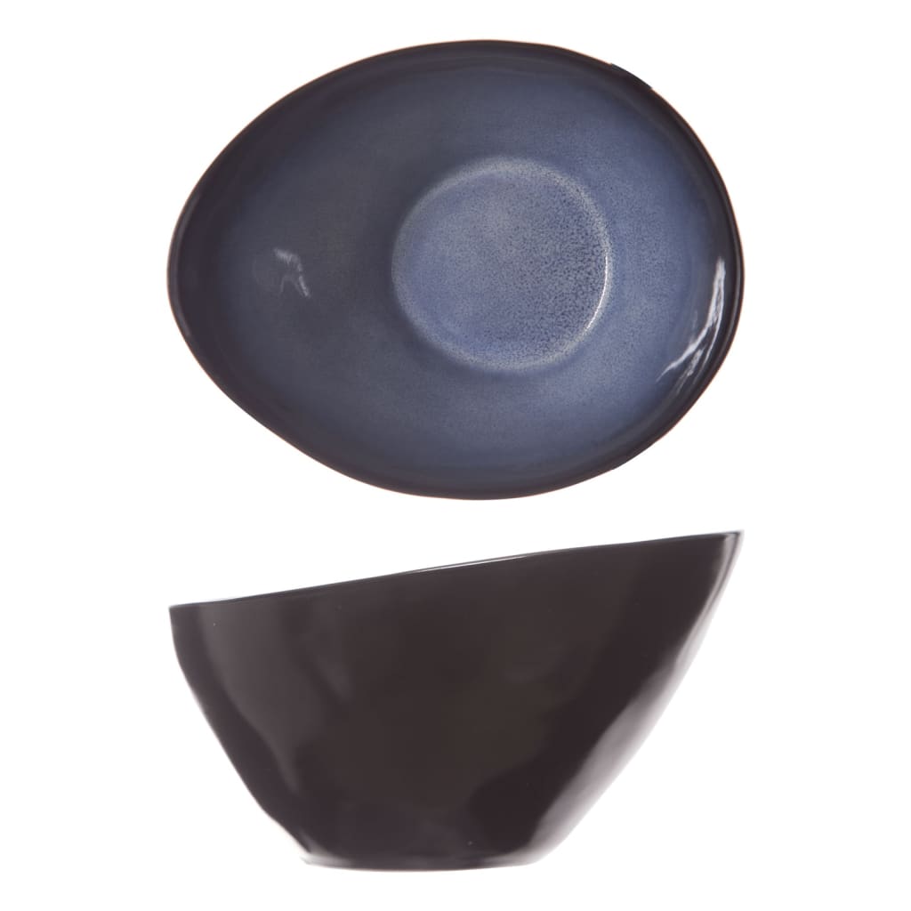 Cosy & Trendy skåle 6 stk. Sapphire 15x12x8,5 cm oval safirblå