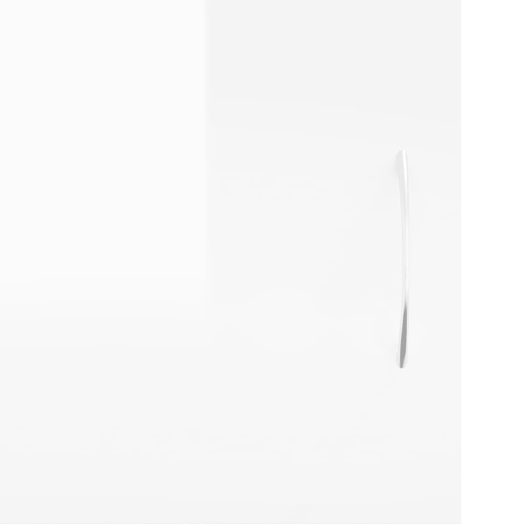 vidaXL tv-bord 102x30x37,5 cm konstrueret træ hvid højglans