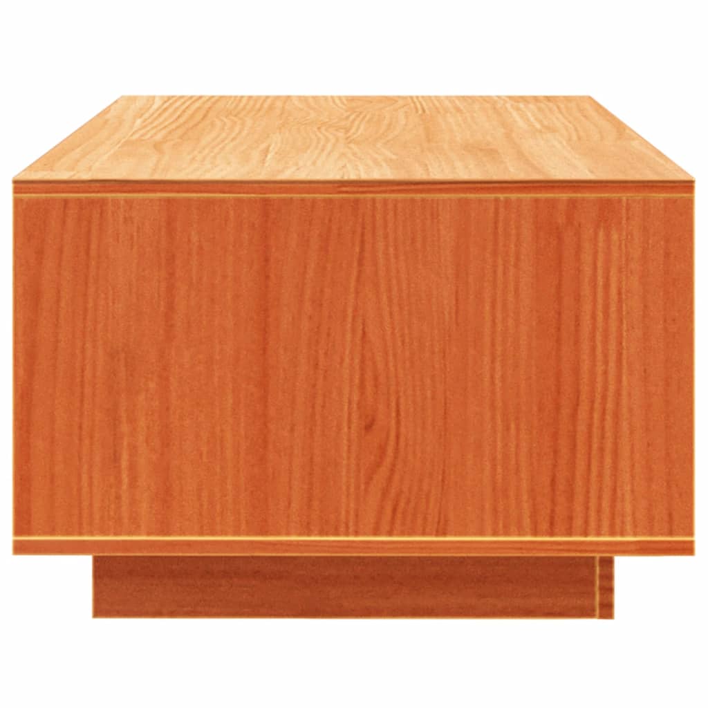 vidaXL sofabord 110x50x33,5 cm massivt fyrretræ gyldenbrun