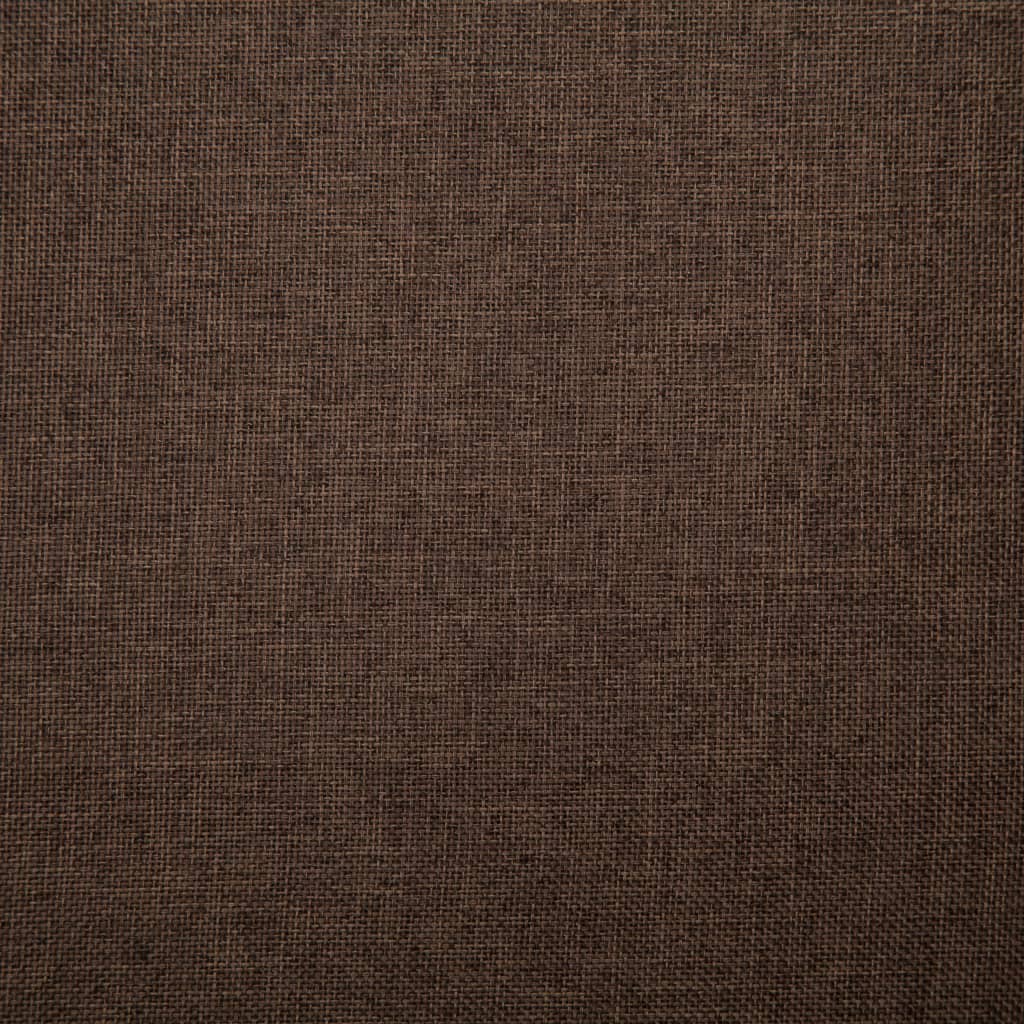 vidaXL bænk 139,5 cm polyester brun