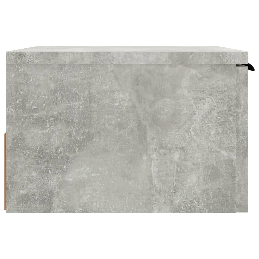 vidaXL væghængte sengeborde 2 stk. 34x30x20 cm betongrå