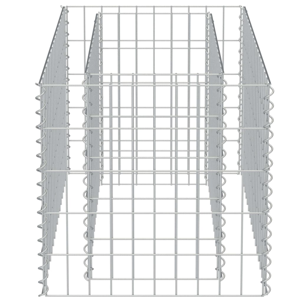 vidaXL gabion-højbed 90x50x50 cm galvaniseret stål
