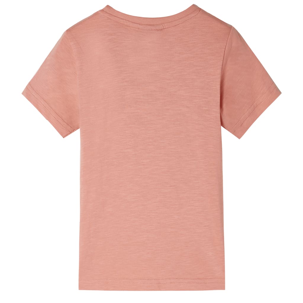 T-shirt til børn str. 92 lys orange