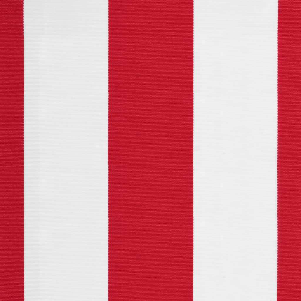 vidaXL markisedug 5x3 m stribet rød og hvid