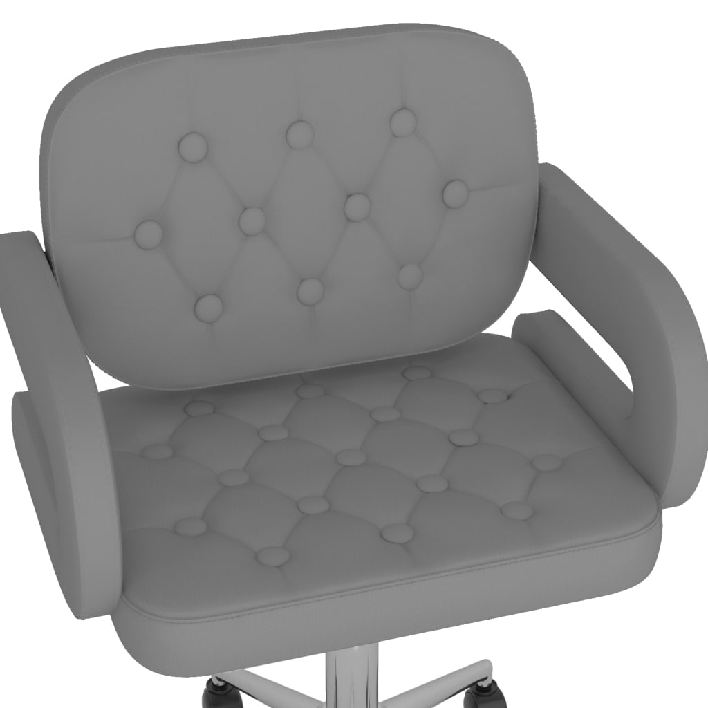 vidaXL drejelig spisebordsstol kunstlæder grå
