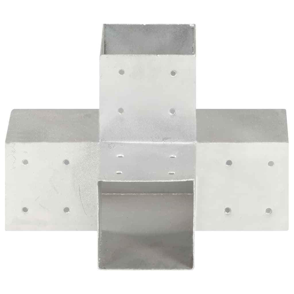 vidaXL stolpebeslag X-form 101x101 mm galvaniseret metal