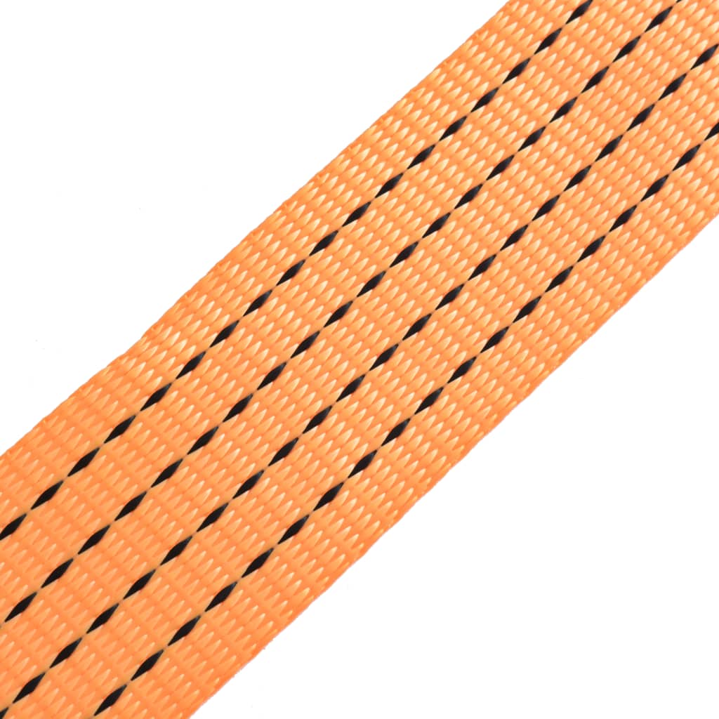 vidaXL surringsbånd med skralde 10 stk. 2 ton 8 m x 50 mm orange