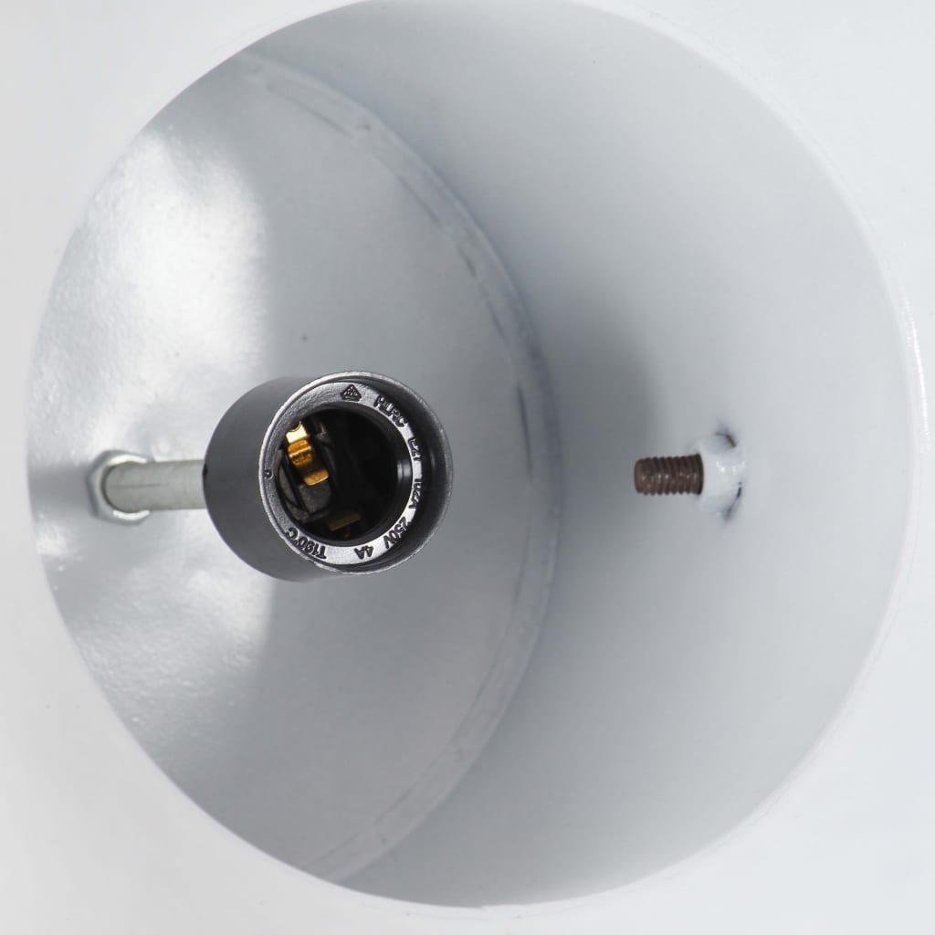vidaXL industriel hængelampe 25 W rund 32 cm E27 mangotræ hvid