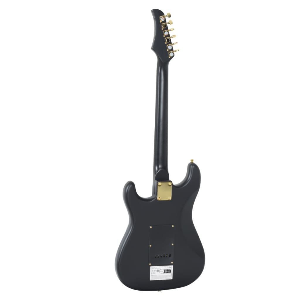 vidaXL elektrisk guitar til begyndere inkl. taske 4/4 39" sort og guld