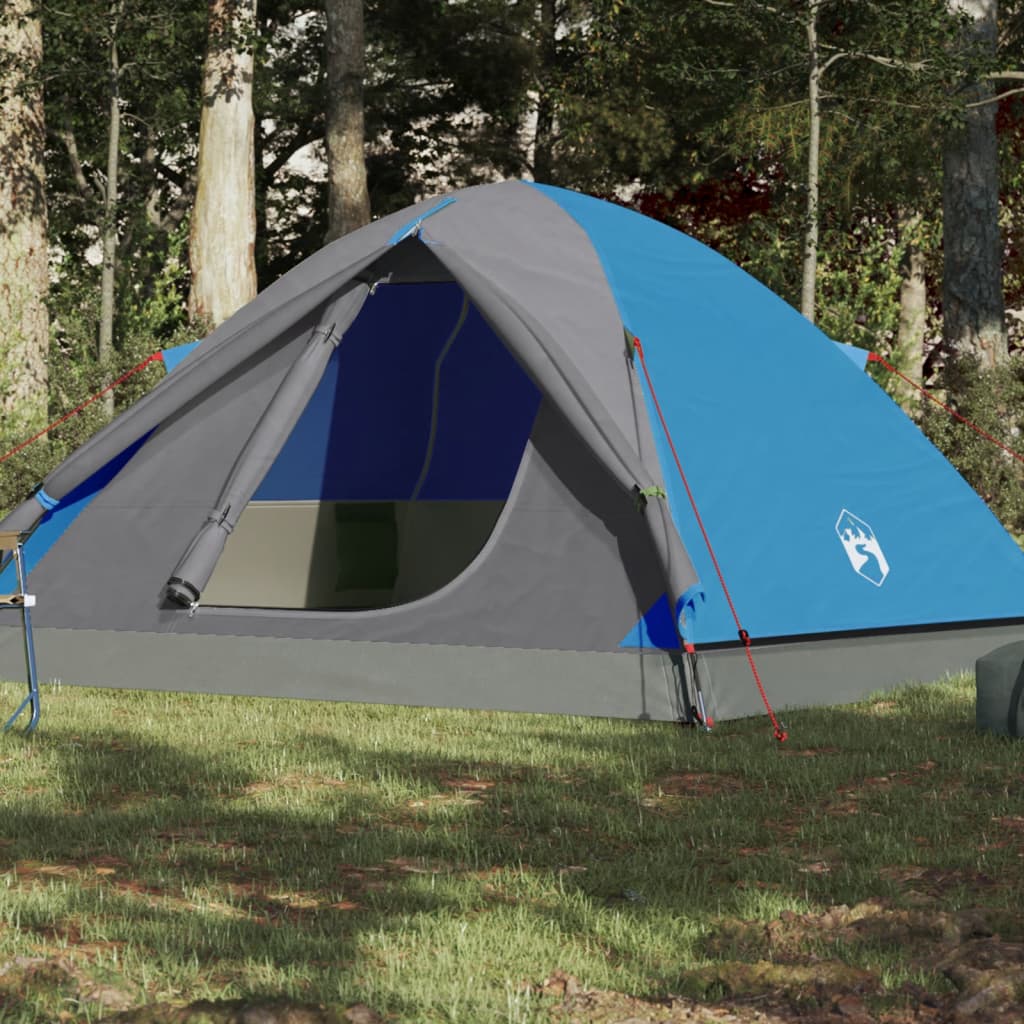vidaXL 6-personers campingtelt vandtæt blå