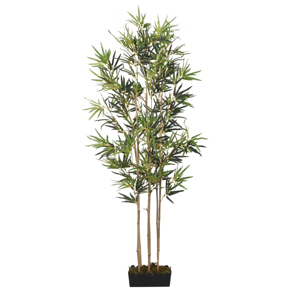 vidaXL kunstigt bambustræ 368 blade 80 cm grøn