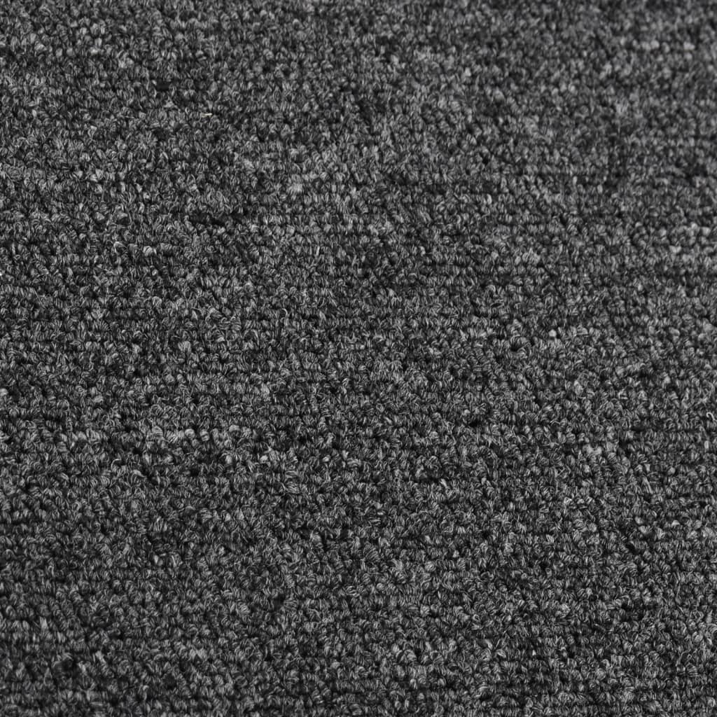 vidaXL tæppeløber 80x250 cm antracitgrå