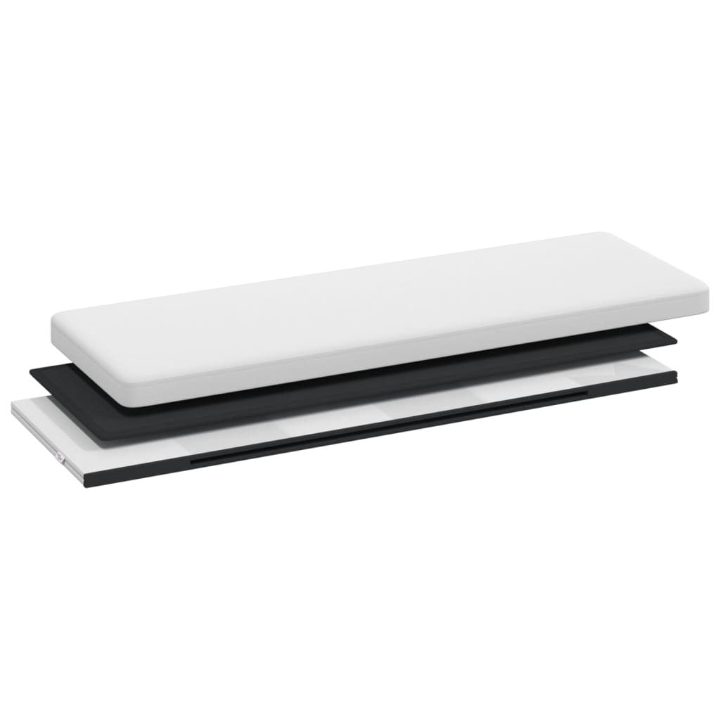 vidaXL opbevaringsbænk foldbar PVC hvid