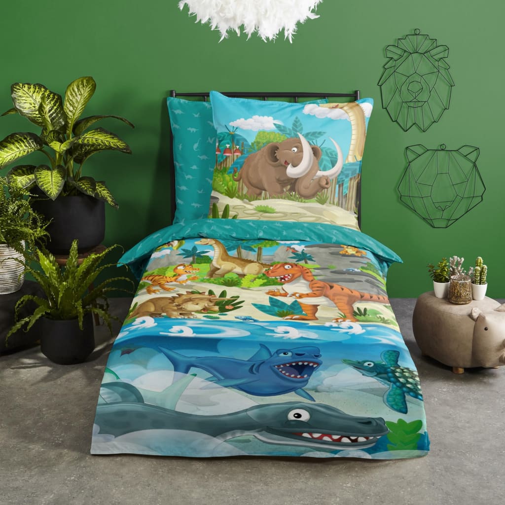 Good Morning sengetøj til børn Prehistoric 135x200 cm