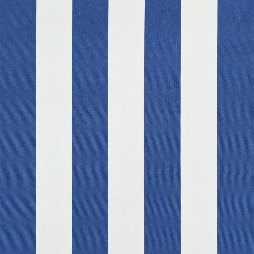 vidaXL foldemarkise 250x150 cm blå og hvid