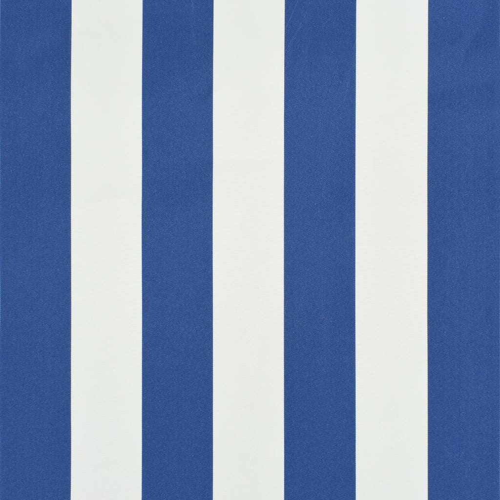 vidaXL foldemarkise 300x150 cm blå og hvid