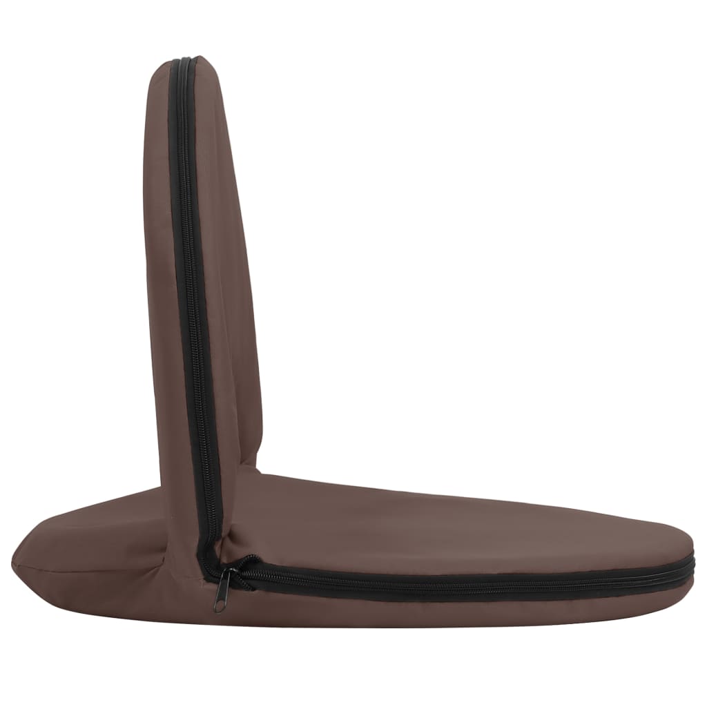 vidaXL foldbare strandstole 2 stk. stål og stof gråbrun