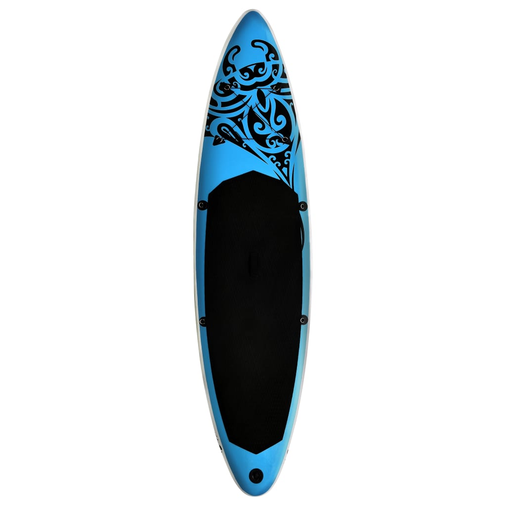 vidaXL oppusteligt paddleboardsæt 305x76x15 cm blå