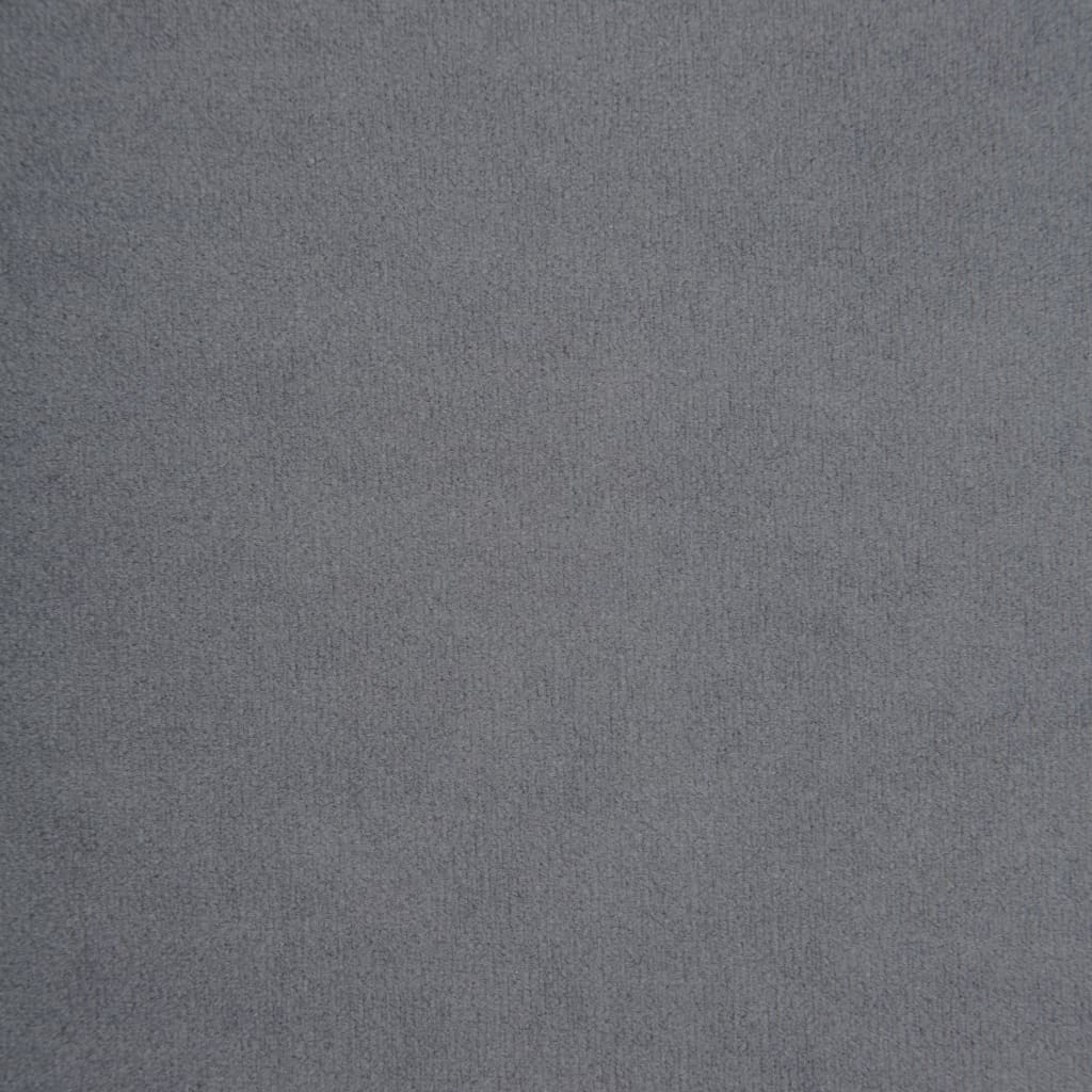 vidaXL L-formet chesterfieldsofa fløjlsbeklædning 199 x 142 x 72 cm grå