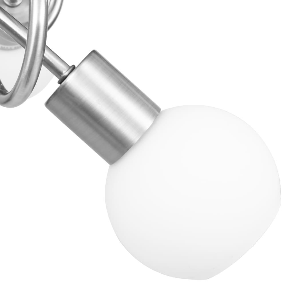 vidaXL loftlampe med keramiske lampeskærme til 3 E14-pærer hvid