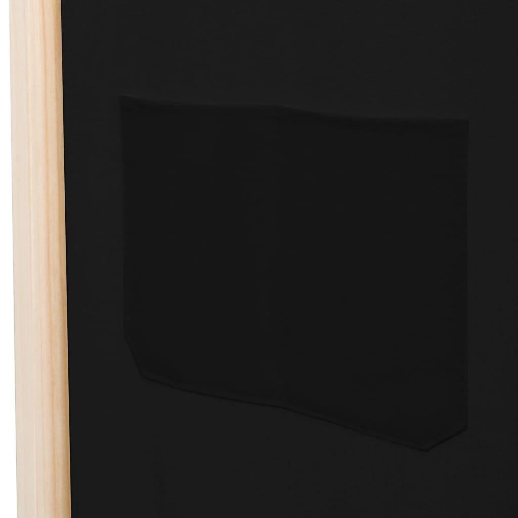 vidaXL 4-panels rumdeler 160 x 170 x 4 cm stof sort