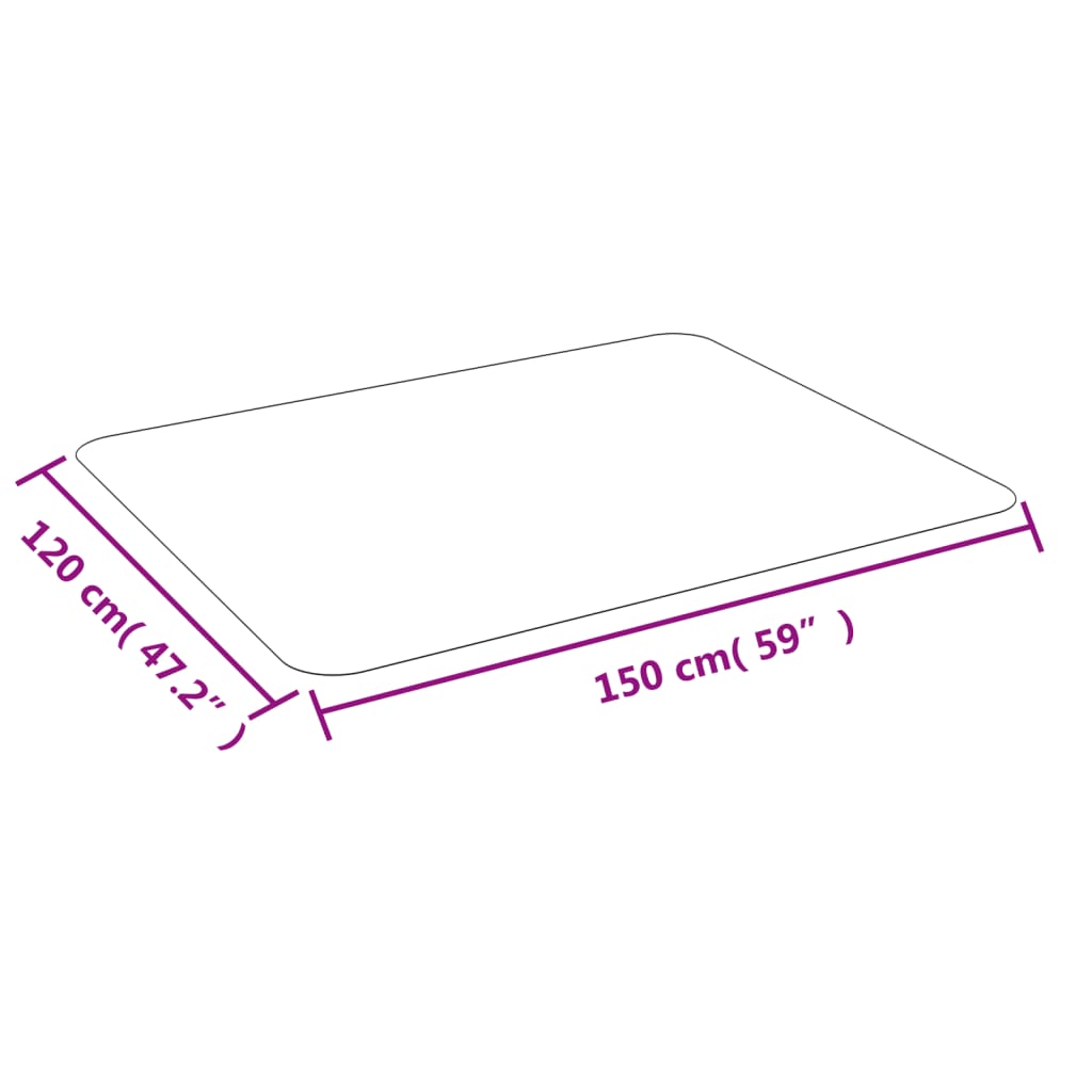 vidaXL stoleunderlag til laminat eller tæppe 150x120 cm
