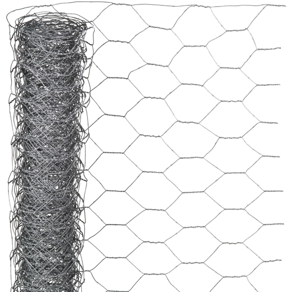 Nature sekskantet trådnet 0,5x2,5 m 25 mm galvaniseret stål