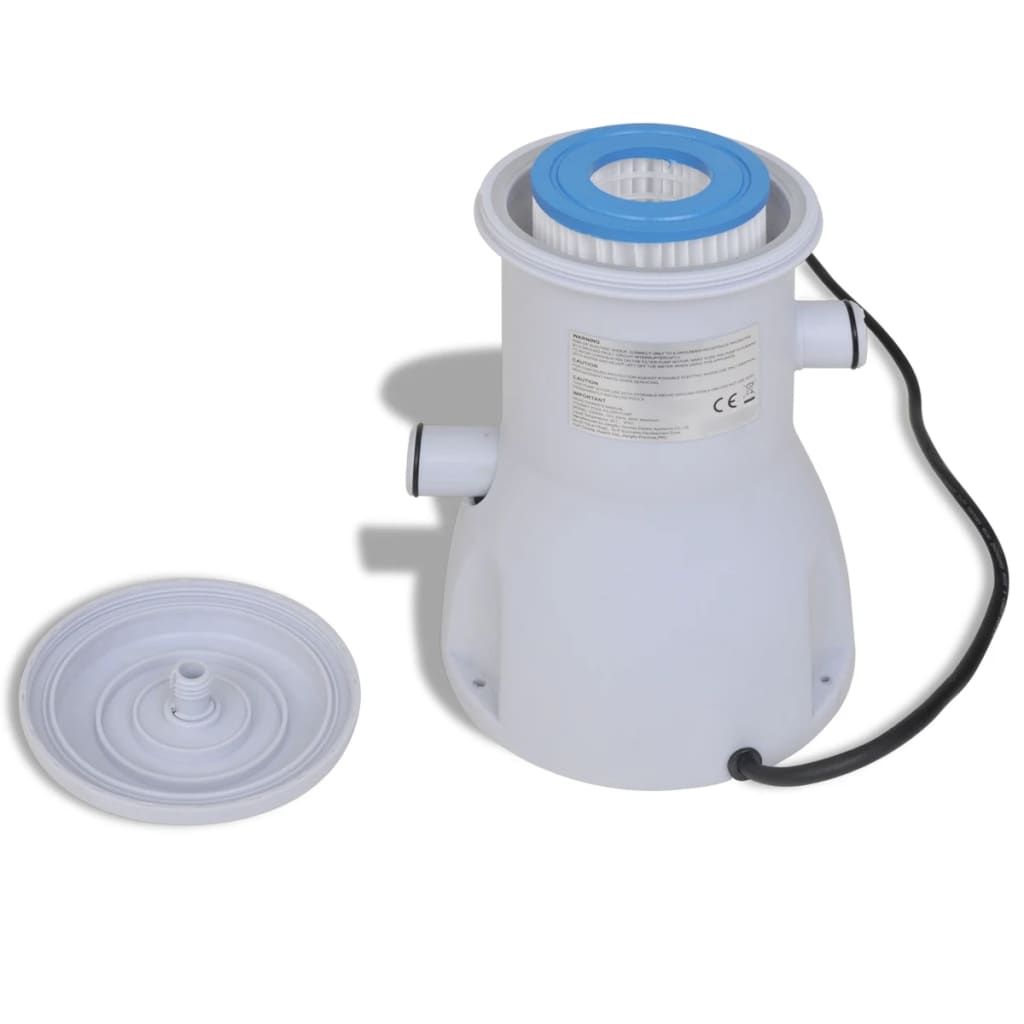 vidaXL filterpumpe til svømmebassin 2000 l/t.