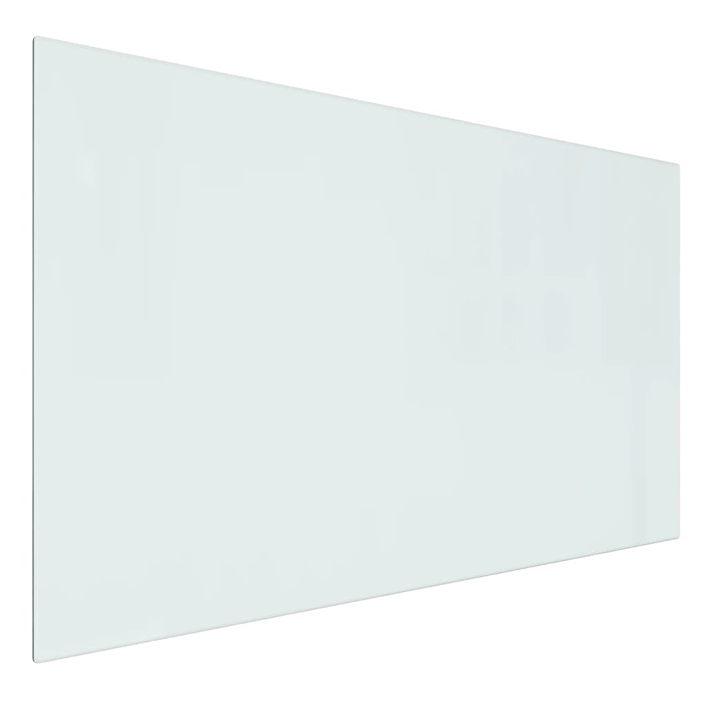 vidaXL glasplade til pejs 100x60 cm rektangulær