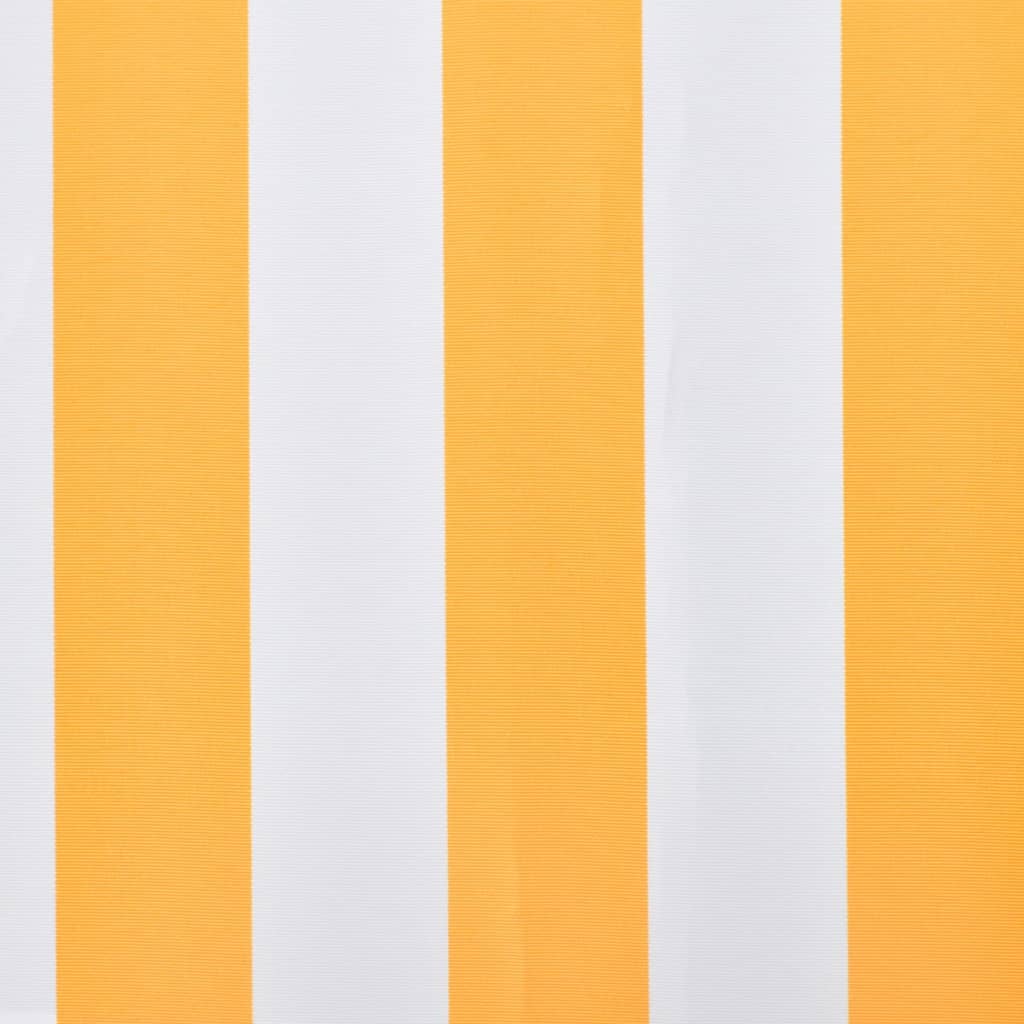 vidaXL markisedug 350x250 cm orange og hvid