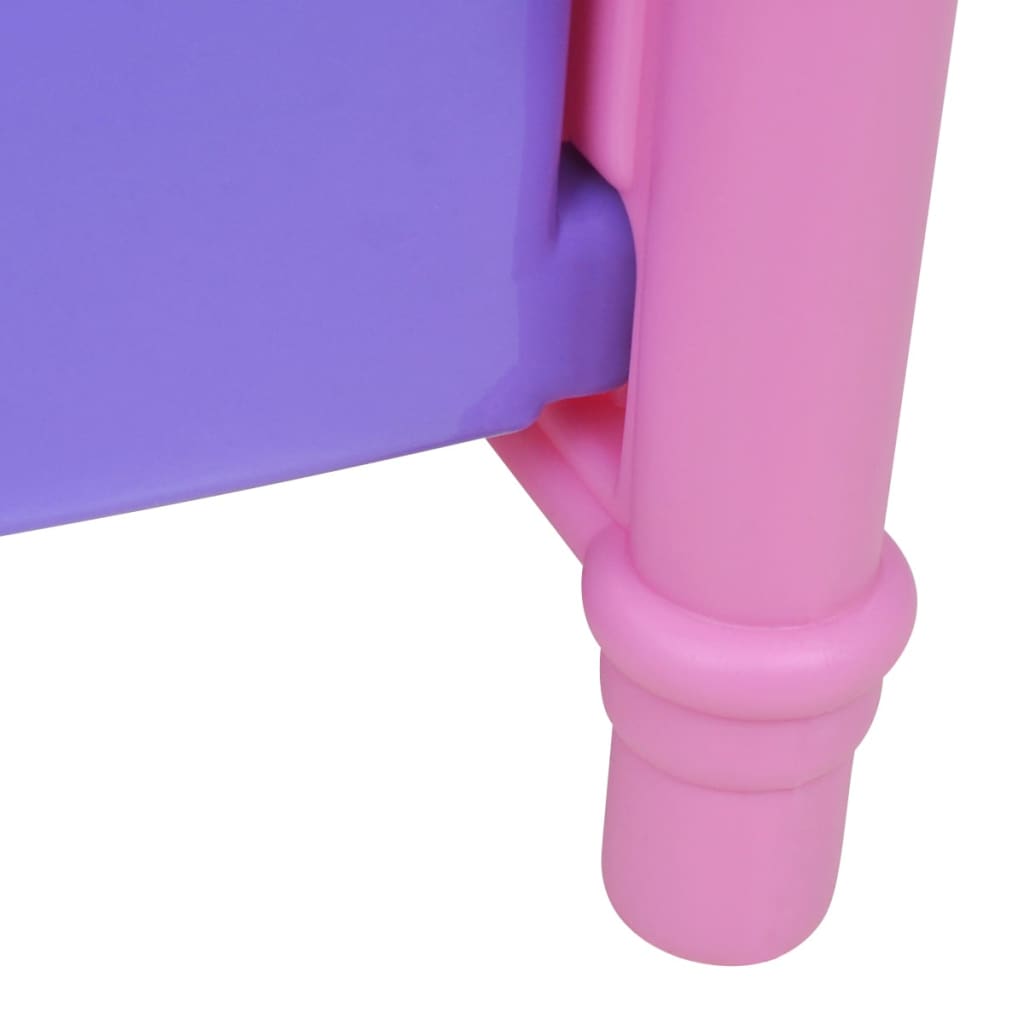 vidaXL seng til legetøjsdukke lyserød og lilla