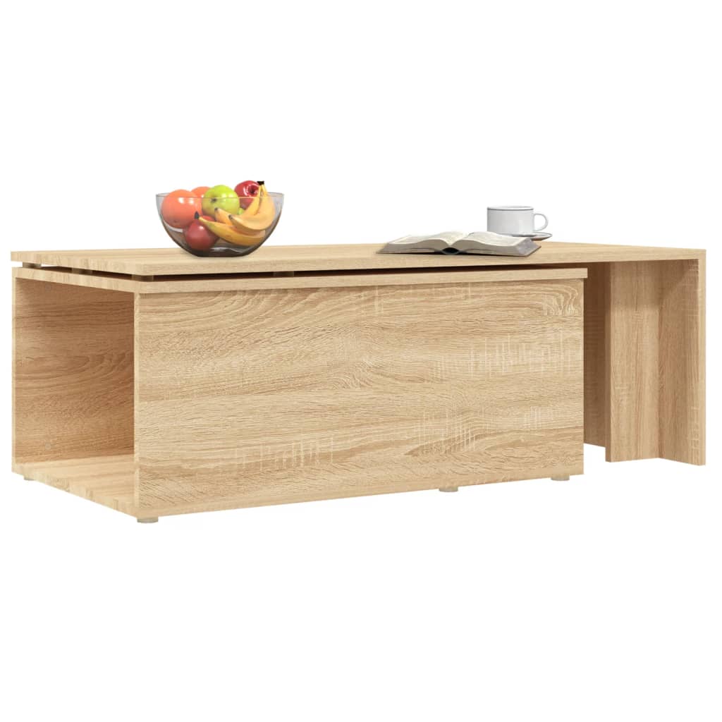 vidaXL sofabord 150x50x35 cm konstrueret træ sonoma-eg