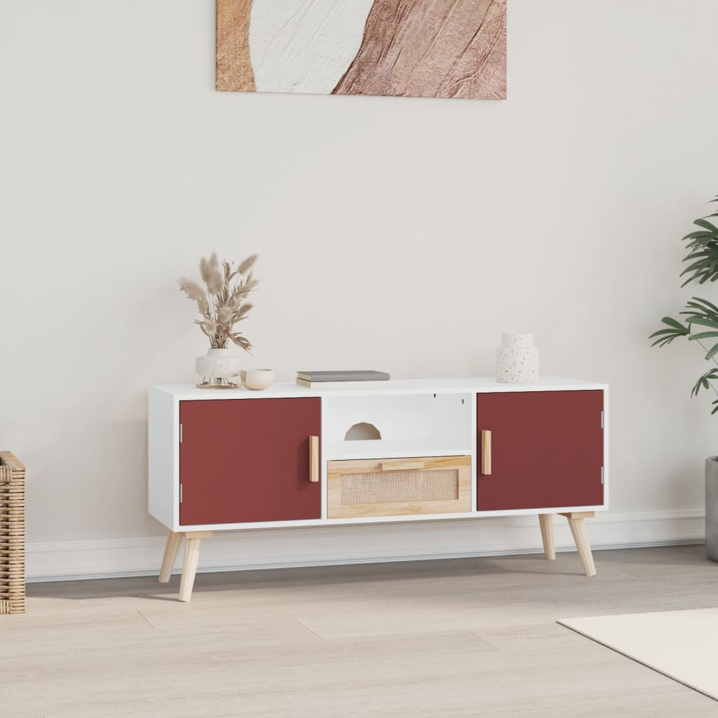 vidaXL tv-bord med låger 105x30x45 cm konstrueret træ