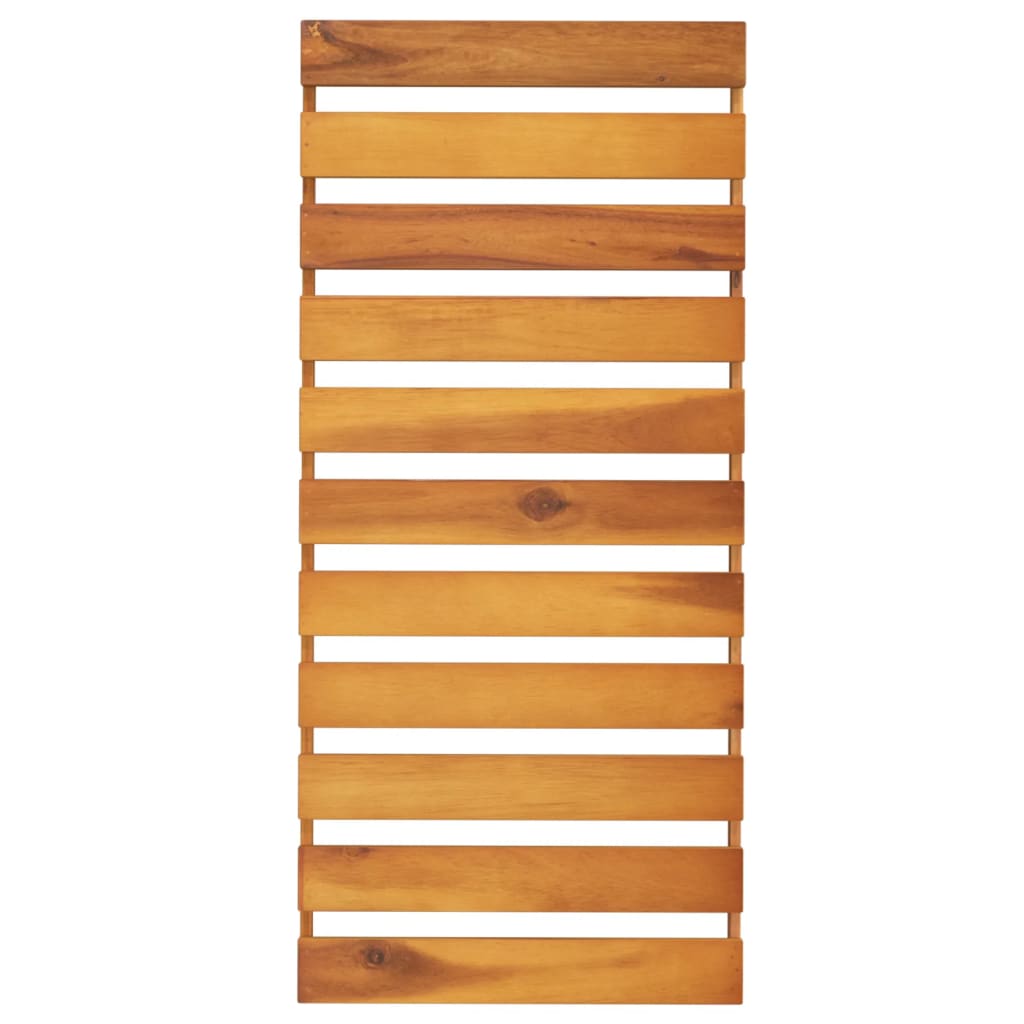 vidaXL foldbar reol med 3 hylder 70x31x63 cm massivt akacietræ brun
