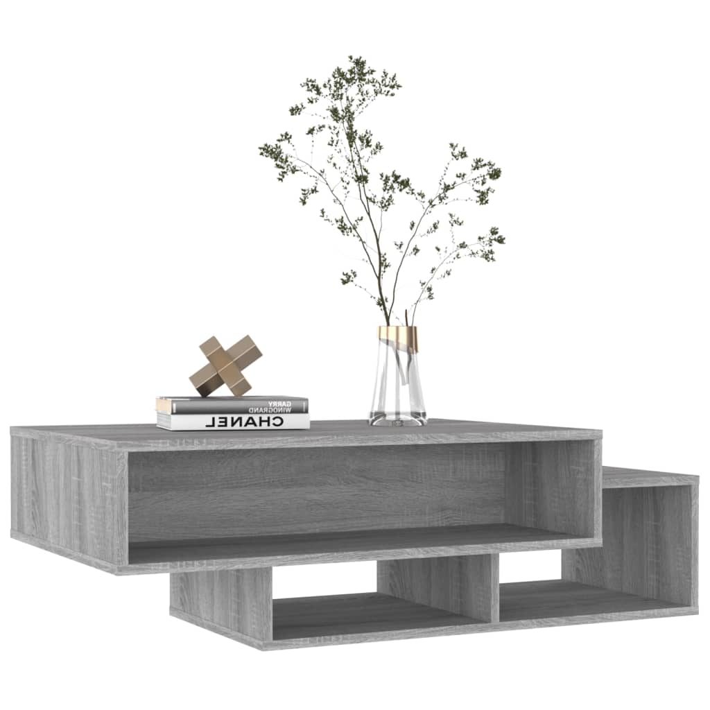 vidaXL sofabord 105x55x32 cm konstrueret træ grå sonoma-eg