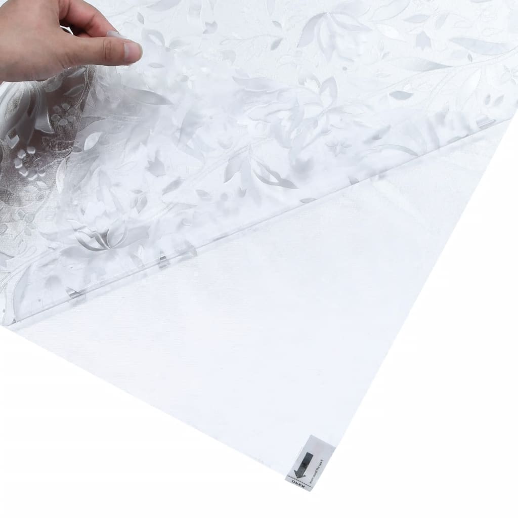 vidaXL vinduesfolie 45x500 cm blomstret mønster PVC matteret