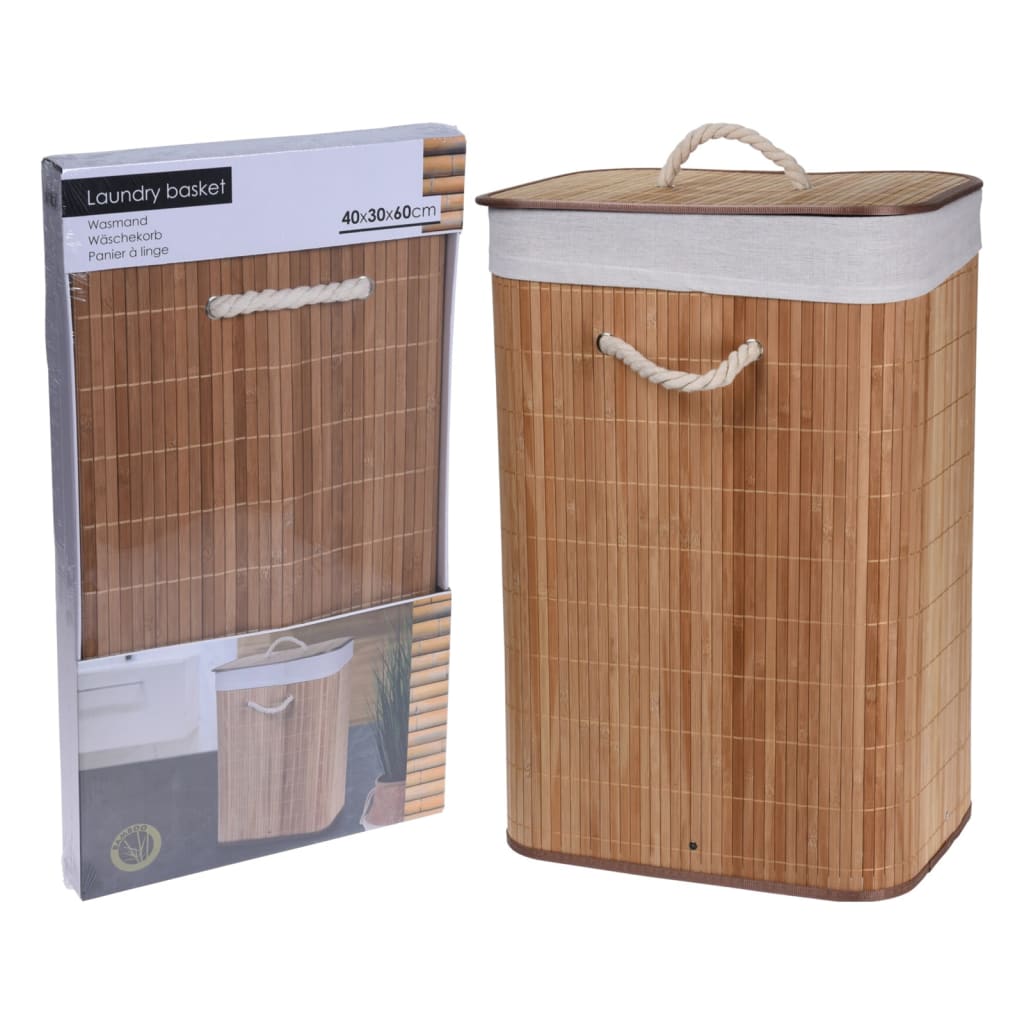 Bathroom Solutions sammenfoldelig vasketøjskurv bambus